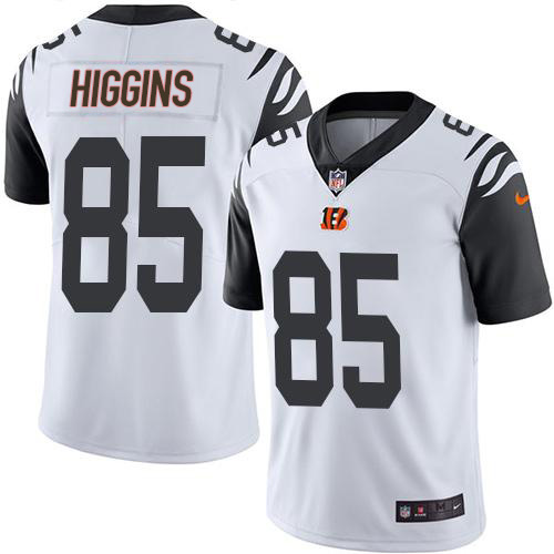 Nike Bengals #85 Tee Higgins White Youth Stitched NFL Limited Rush Jersey